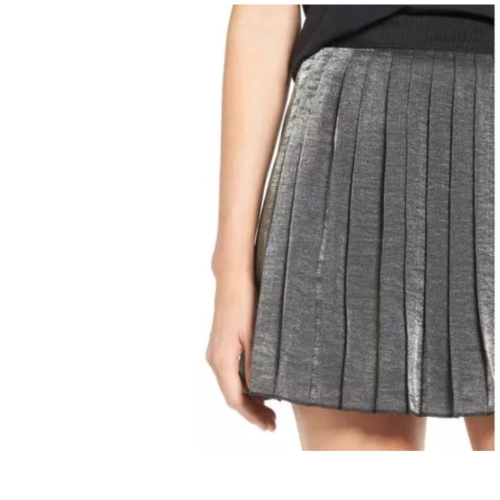 Madewell Metallic Pleated Skirt